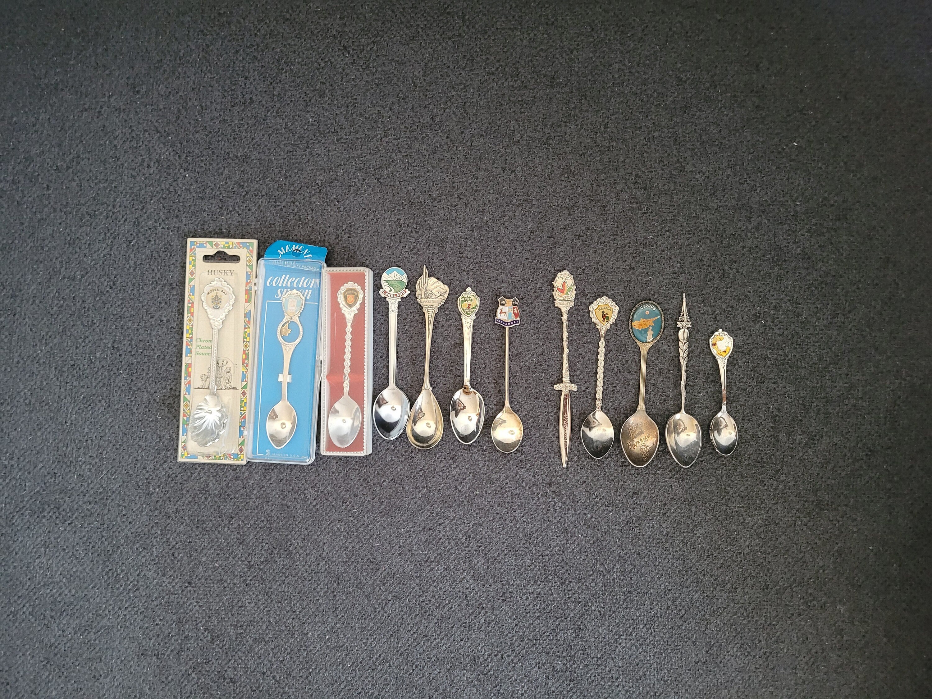 A Set of Silver-plated Souvenir Spoons (11 Pieces). - Etsy
