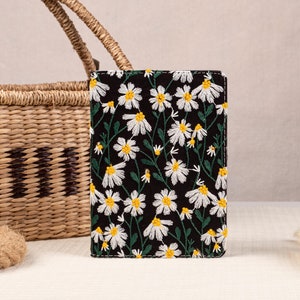 Étui pour Kindle en tissu de fleurs brodées marguerite, étui pour Kindle à personnaliser, tout nouvel étui pour Kindle 6 pouces 2024, étui pour Kindle Paperwhite 12 génération, 11 génération