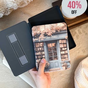 Book Shop Kindle Paperwhite 12th 7&#39;&#39; Case Fantasy Bookish Gift, Kindle Case with Magnetic Back for Paperwhite 11th 6.8&#39;&#39; Book Lover Gift