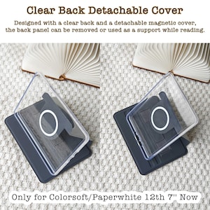 All New Kindle 11th Gen 2024 Case Auto Wake/Sleep Kindle Case Cover Colorsoft Paperwhite 2024 Cover Fire 7 Kobo Clara BW Case Mom Gift idea image 3