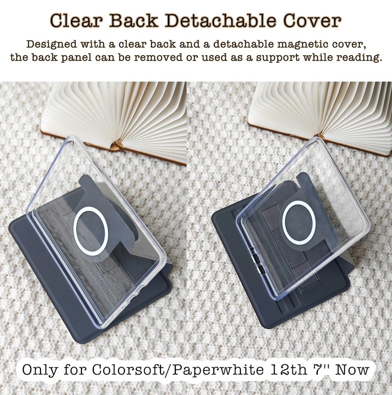 All New Kindle 11th Gen 2024 Case Auto Wake/Sleep Kindle Case Cover Colorsoft Paperwhite 2024 Cover Fire 7 Kobo Clara BW Case Mom Gift idea image 3