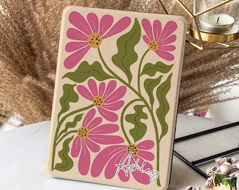 Estuche con ilustraciones de pétalos para Kindle 11.ª generación 2024, estuche con función de encendido y apagado automático para Kindle, estuche Colorsoft Paperwhite 2024, estuche Kobo Clara, idea de regalo para mamá
