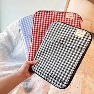 Plaid Series Personalized Cute Laptop case, MacBook Air 13 Case Laptop Cover iPad Pro 12.9 Tablet Sleeve Notebook bag Liner Bag gift for her