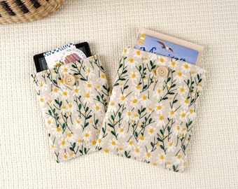 デイジー刺繍入りKindleスリーブ、電子書籍リーダー用スリーブ、Kindleカラーソフトスリーブ、iPad Mini用スリーブ、ブックアクセサリー、読書好きへのギフト