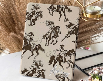 Retro Cowgirl New Kindle 11th Gen 2024 Case Auto Wake/Sleep Kindle Case Cover Colorsoft Paperwhite 2024 Cover Kobo Clara Case Mom Gift idea 