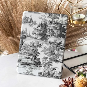 Étui pour Kindle en toile de Jouy, Paperwhite 2024, couverture Paperwhite, 7 étuis pour Kindle, 11e génération, couleur souple, cadeau