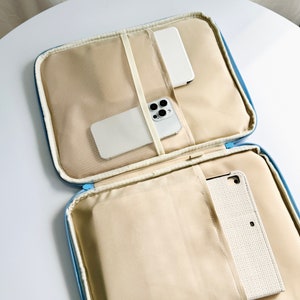 Plaid Series Étui mignon personnalisé pour ordinateur portable, MacBook Air 13 Case Laptop Cover iPad Pro 12.9 Tablet Sleeve Notebook bag Liner Bag cadeau pour elle image 9