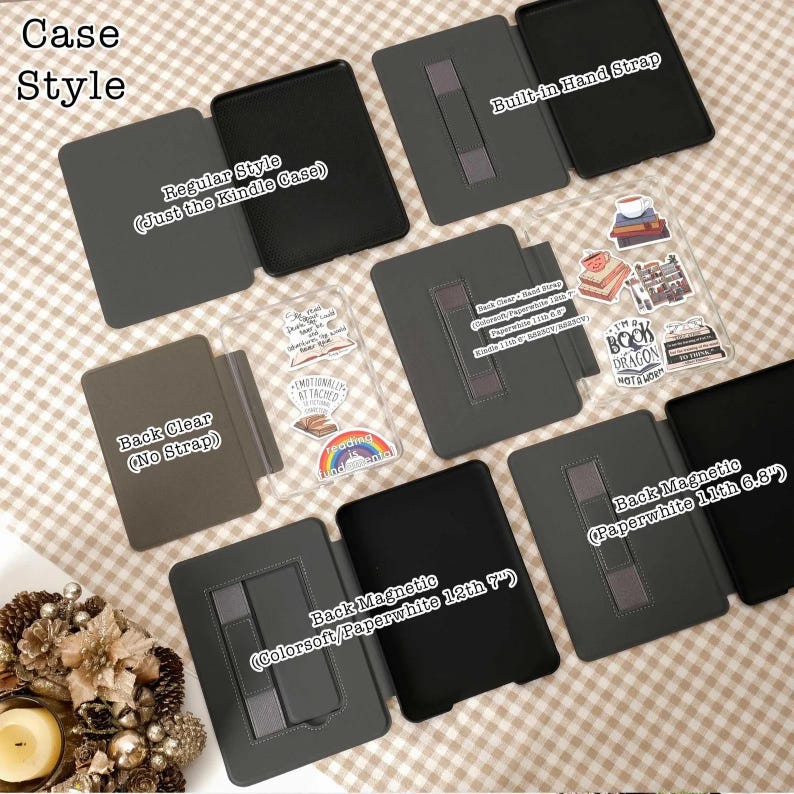 All New Kindle 11th Gen 2024 Case Auto Wake/Sleep Kindle Case Cover Colorsoft Paperwhite 2024 Cover Fire 7 Kobo Clara BW Case Mom Gift idea image 5