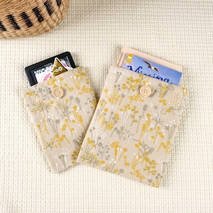 Floral Aesthetic Embroidered Kindle Sleeve, Ereader Sleeve, Kindle Colorsoft Sleeve, iPad Mini Sleeve, Book Accessories, Book Lover Gift