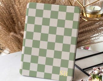 Estuche retro Checkerboard para Kindle 11.ª generación 2024 con función de encendido y apagado automático, funda Colorsoft Paperwhite 12.ª generación, funda Kobo Clara BW de 7 pulgadas, regalo para ella