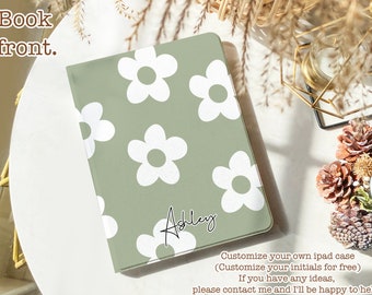 Grayish Green All New iPad Cover iPad Air Case iPad Case 10th Gen iPad Pro 2024 Pro 13 iPad Air 6 iPad 11 iPad Mini 7 Gift for Mom