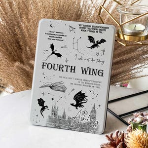 Drachen Vierte Flügel Kindle 11th Gen 2024 Hülle Auto Wake/Sleep Kindle Hülle Paperwhite 2024 Hülle Fire 7 Kobo Clara BW Hülle Mom Geschenkidee