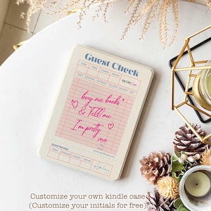 Voyagez par chèque : achetez-moi des livres et dites-moi que je suis jolie xoxo| Kindle Paperwhite 12e 7''| Étui pour Kindle avec dragonne| Kindle Oasis| Étui Kobo Clara