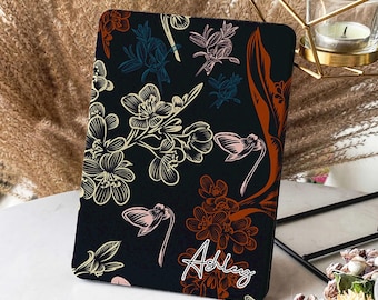 Funda Floral Elegance para Kindle de 11.ª generación (2024) con función de encendido/apagado automático. Funda Colorsoft para Paperwhite (2024). Funda para Kobo Clara. Idea de regalo para mamá.