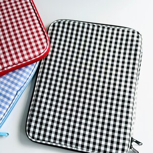 Plaid Series Étui mignon personnalisé pour ordinateur portable, MacBook Air 13 Case Laptop Cover iPad Pro 12.9 Tablet Sleeve Notebook bag Liner Bag cadeau pour elle image 3