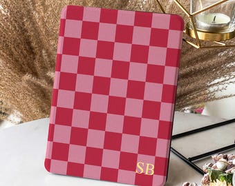 Estuche retro Checkerboard para Kindle 11.ª generación 2024 con función de encendido y apagado automático, funda Colorsoft Paperwhite 12.ª generación, funda Kobo Clara BW de 7 pulgadas, regalo para ella