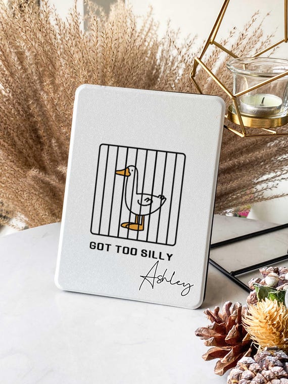 Got Too Silly Goose Kindle Colorsoft Case Cover, Funny Jail Goose Kindle Paperwhite 11th Gen 6.8'', Kindle Case with Strap, Kobo Clara Case