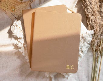 Brown Lychee Leather iPad Case Personalized iPad Case iPad Air 5 4 iPad Pro 2022 10.9'' Case iPad Mini 7 6 iPad 2021/20/19 Case Gift for him