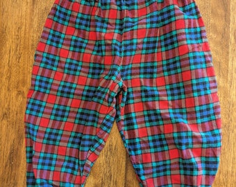 Vintage Carter's Plaid Pants Made in the USA