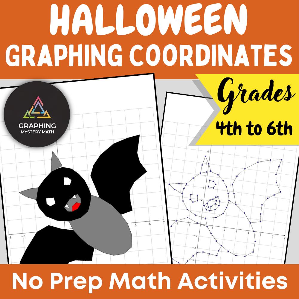Imágenes misteriosas de gráficos de Halloween: Matemáticas del plano de  coordenadas (Descarga instantánea) - Etsy México, image size:1000x1000