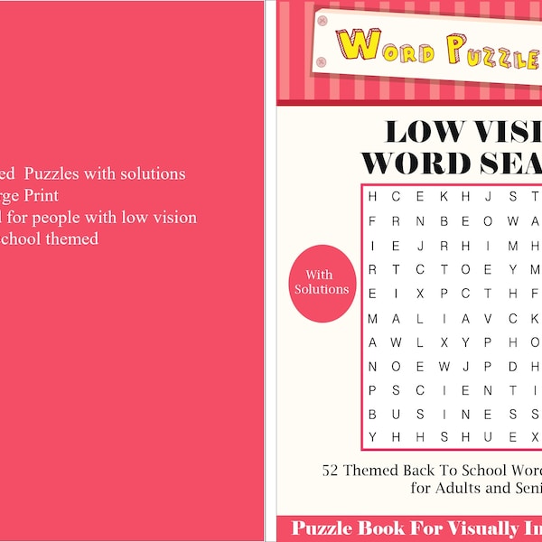 Low Vision Printables Etsy