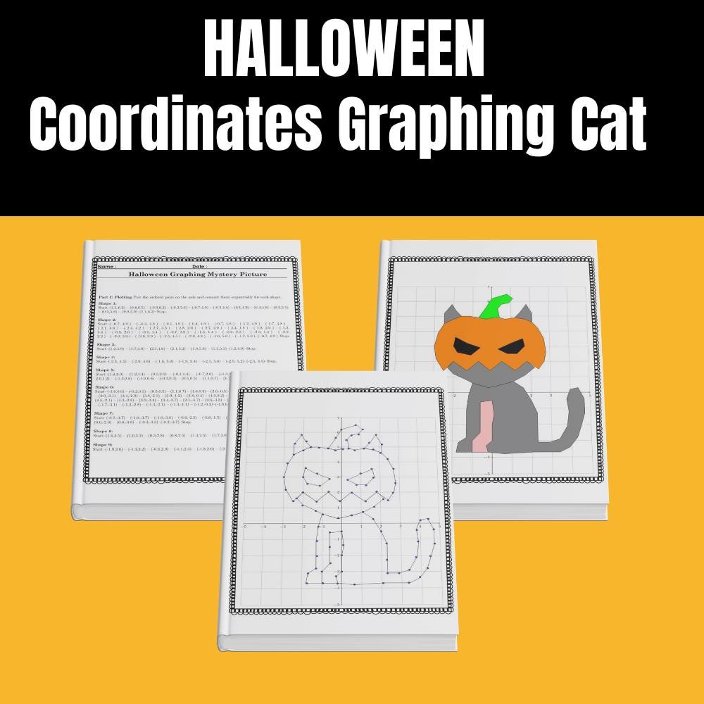 Misterio de gráficos de Halloween: Actividad imprimible de diagrama de  coordenadas de gatos / Hoja de trabajo de coordenadas de Halloween  (descarga instantánea) - Etsy México, image size:1000x1000