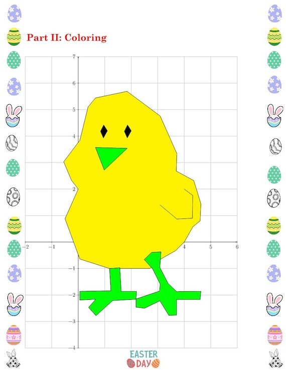 Coordinate Plane Coloring Pages