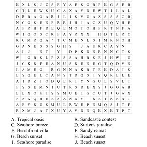 Word Search Puzzle | 100 Printable Puzzle Pages for Kids and Adults ...