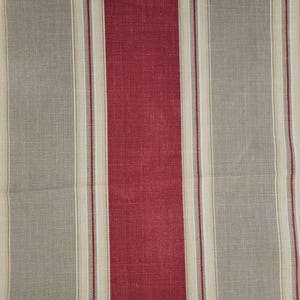 Toldo Rayas Rojas / Tela cortada a medida, tapicería, costura, tela para tapicería, suministros de costura, tela de primavera, tela de algodón