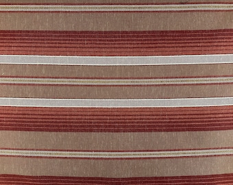 Balanced Red Stripes | Fabric by the Yard, upholstery, sewing, upholstery fabric, sewing supplies, Spring fabric, cotton fabric