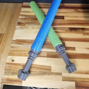 Pool Noodle Lego LightSaber Handles (2)