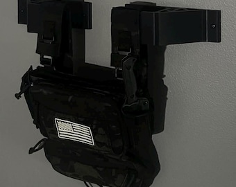 Heavy Duty Tactical Gear Wall Mount – Plate Carrier Vest Hanger