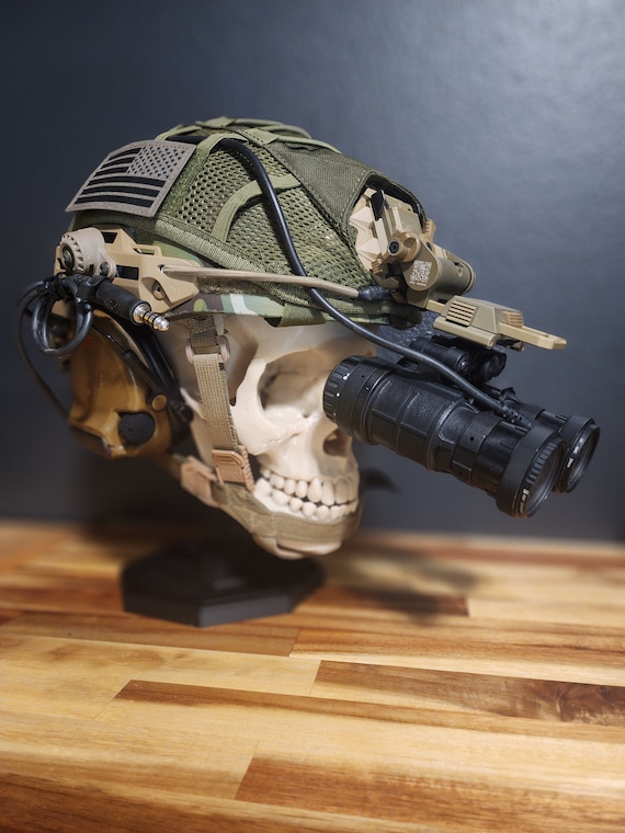 Human Skull Stand: Headphone & Helmet Display