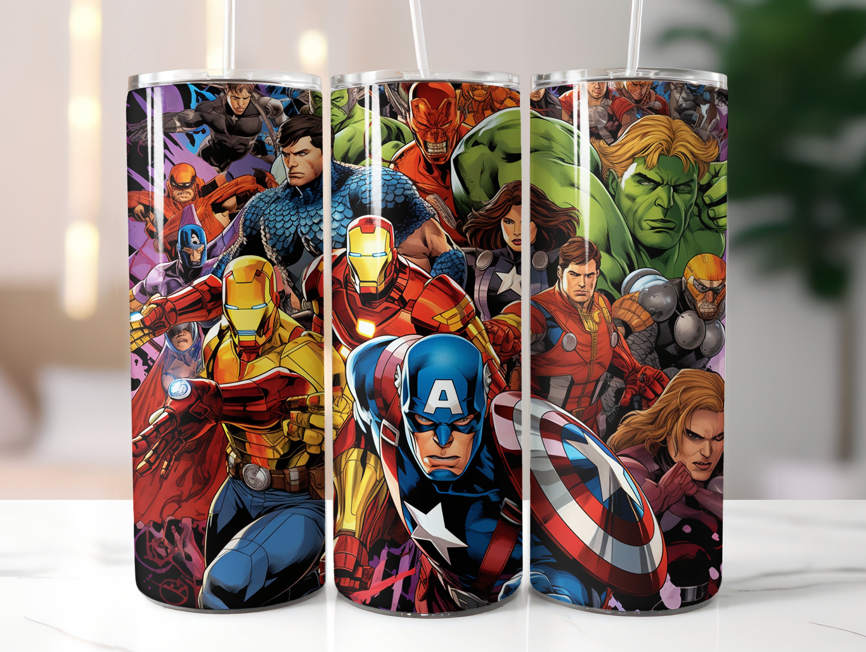 Avengers 3D Inflated Christmas Mug, Marvel Comic Christmas 11oz 15oz Mug  gift