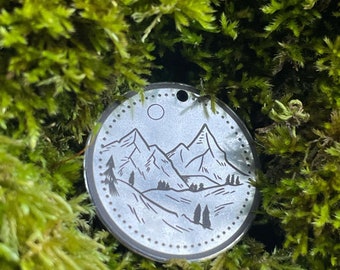 Mountains Pet Tag