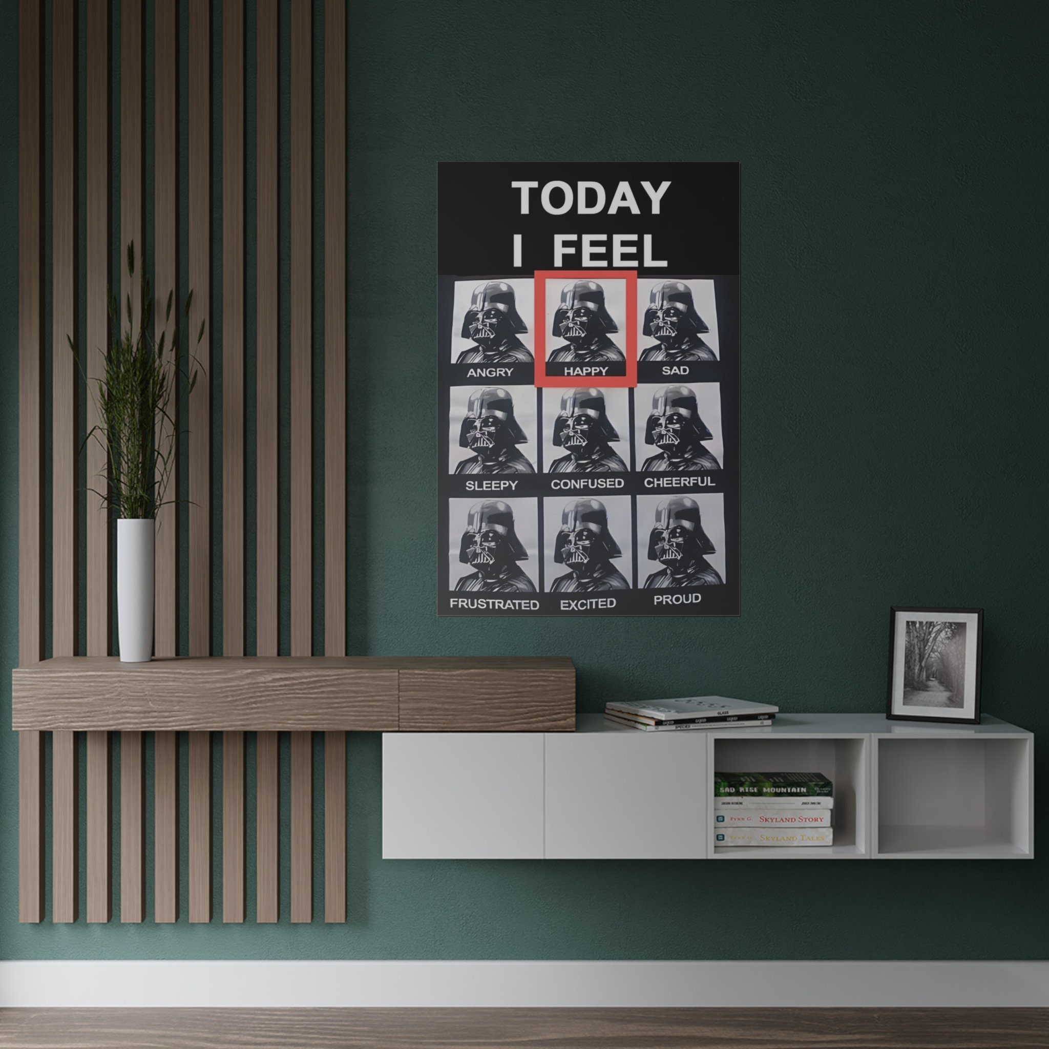 Funny Star Wars Poster Darth Vader Humorous Poster Today I - Etsy