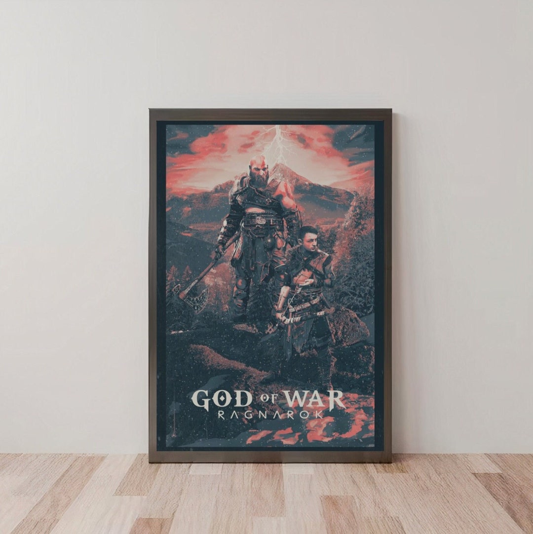 God of War Ragnarök Poster God of War Wall Art Art Print Etsy