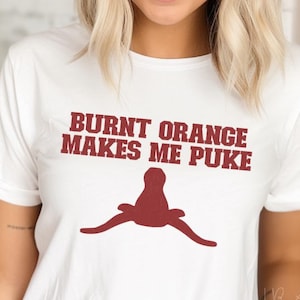burnt orange t shirt dress Women's Fanatics Texas Texas Longhorns Ruched Drape T-Shirt The princess seams Licensed- Burnt Orange & White