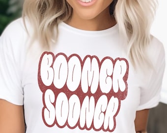 Boomer Sooner Retro T-shirt | Leuk Oklahoma Game Day shirt | Vintage Sooners voetbalshirt | Leuk OU shirt