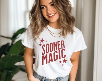 EXPRESS VERZENDING-Soer Magic Lucky Game Day T-shirt Oklahoma Football, cadeau voor sportfan uit Oklahoma