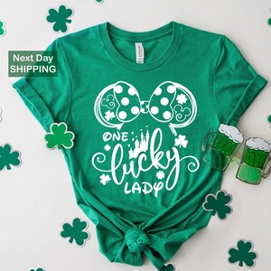 One Lucky Lady, Minnie One Lucky Lady Shirt, Disney St Patricks Shirt, Disney Minnie Mouse Icon Lucky Lady Tee, St patricks Lucky Shirt