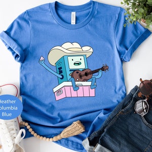 Cowboy BMO Shirt, YeeHaw Shirt, Cute Cartoon Cowboy Shirt, Adventure Time Shirt, Cute Cartoon Shirt, Adorable Tee, Cartoon Gifts