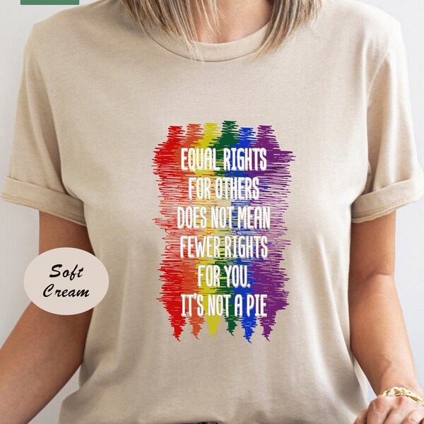 Equal Rights for Others Does not Mean Fewer Rights for you it is not Pie, LGBT Rainbow Shirt, Pride Month Shirt, Pride Shirts, Equality Tee