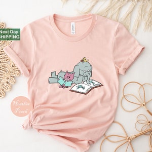 Read More Book T-shirt, Good Day To Read Kids Tee Funny Piggie Elephant Pigeons Shirt, Children Books, Book Lover Gift