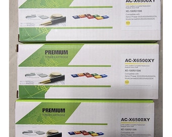 Xerox 106R01596 Compatible Toner Cartridge - Yellow, High Yield Lot Of 3!