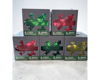 Minecraft Jelly Cubes Lot RARE Viral Squishy Bundle Set of 5 - Like Needoh