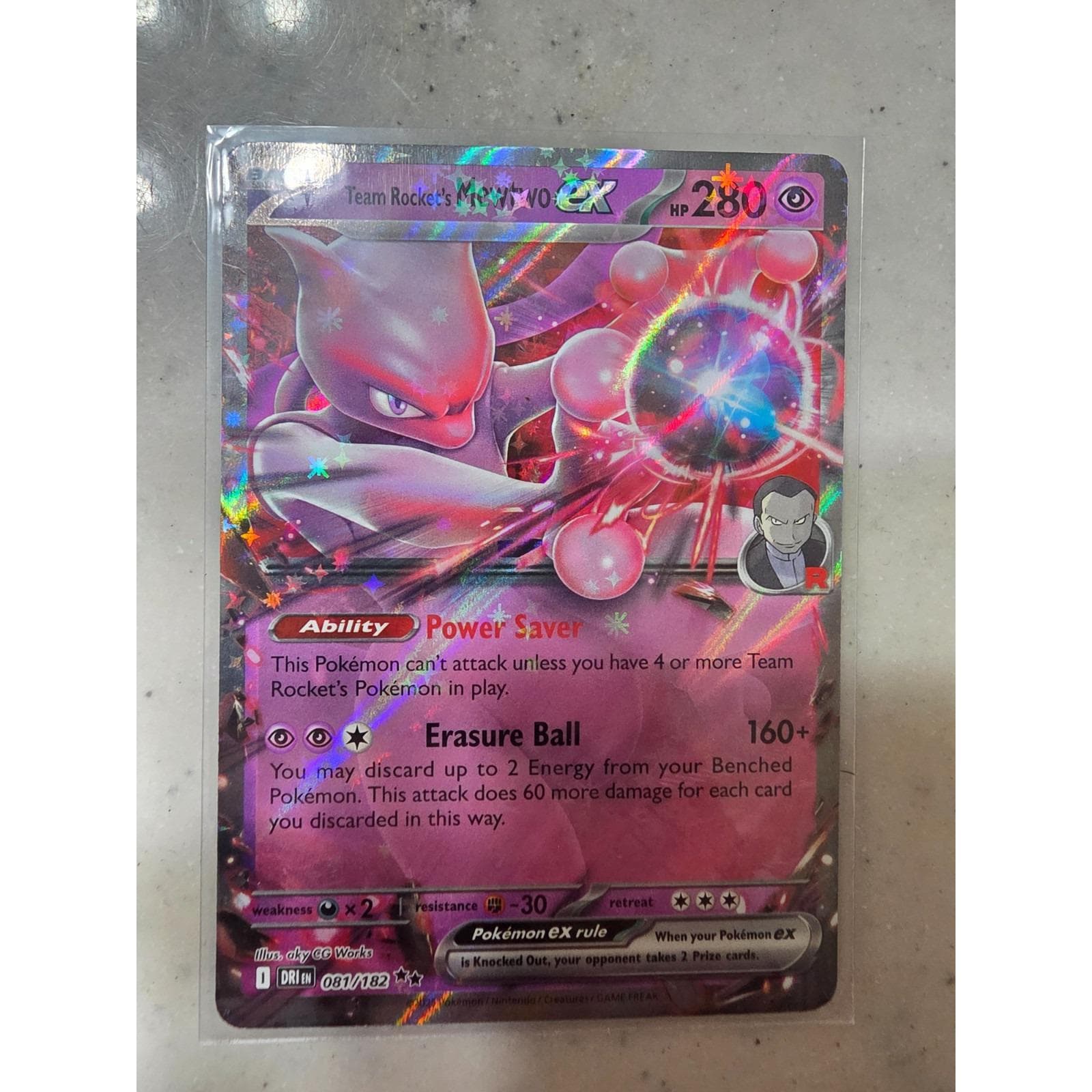 Team Rocket's Mewtwo Ex 081/182 Sv10: Destined Rivals Holo MINT - Etsy