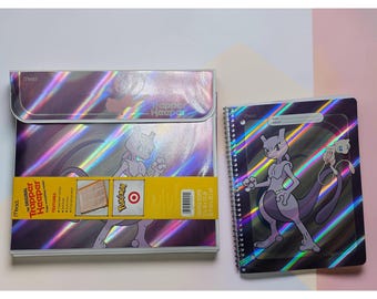 Pokémon X Target Mewtwo Mew Mead Trapper Keeper Binder & Notebook Bundle NEW