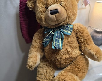 Geelbruine goudbruine knuffel JCpenney JC Penney Holiday Xmas Bear 19 x 28 inch