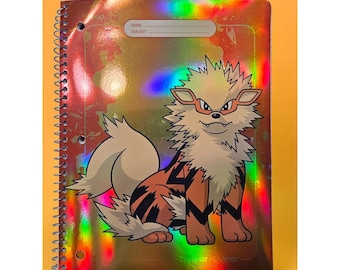 Pokémon x Target Arcanine Holographic Trapper Keeper Notebook New In Hand